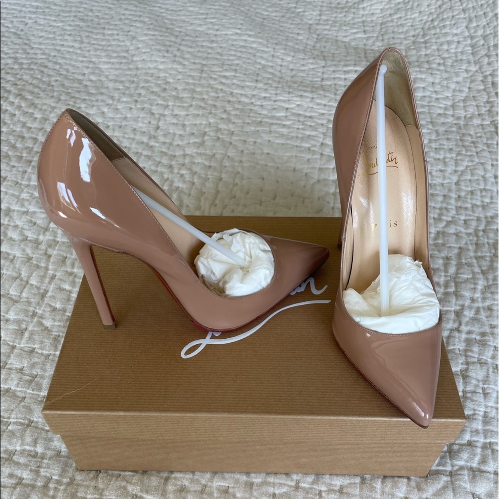 Christian Louboutin Pigalle 120mm Nude pointed toe pump